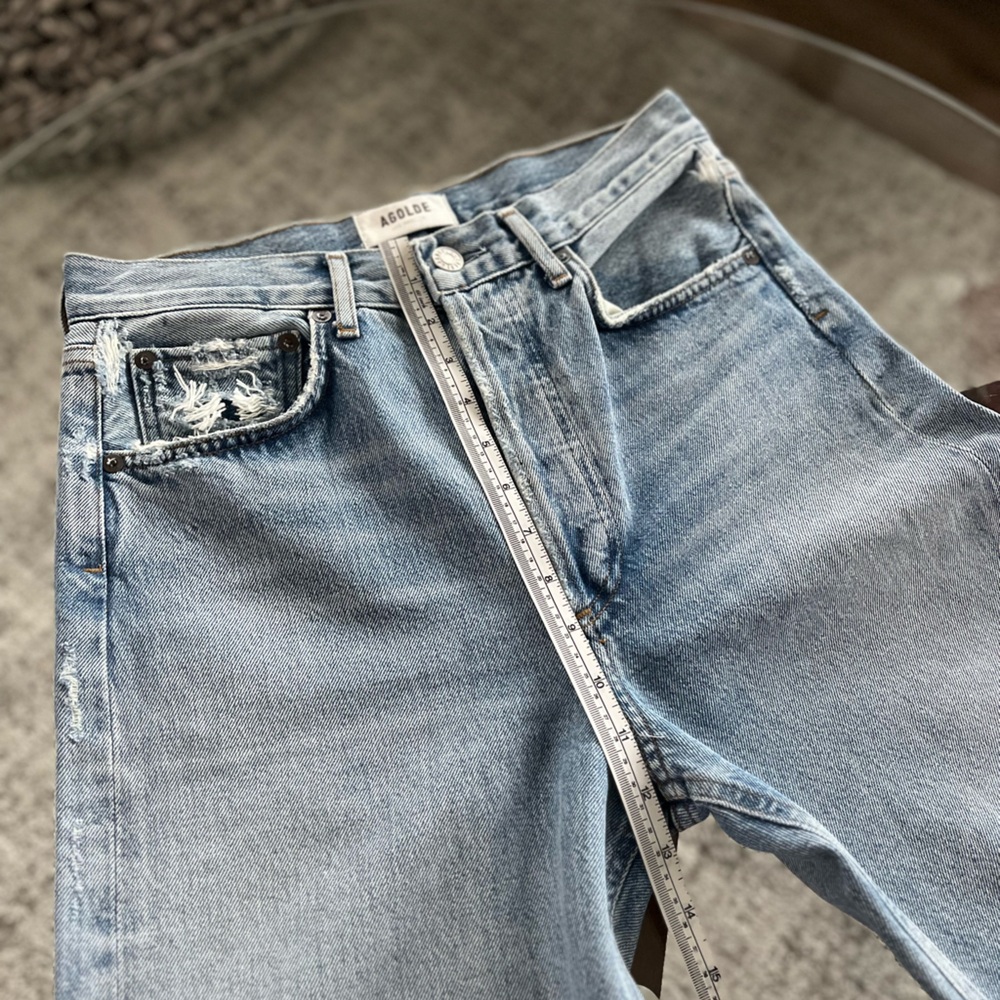Agolde RARE 90's Mid Rise Loose Fit in Captured Sz 25, 30 Straight Leg Sz 25 - Picture 8 of 16